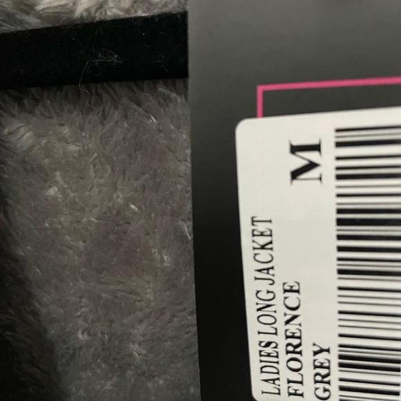 Long Hooded Puffer Jacket Grey - M - Picture 6 of 16